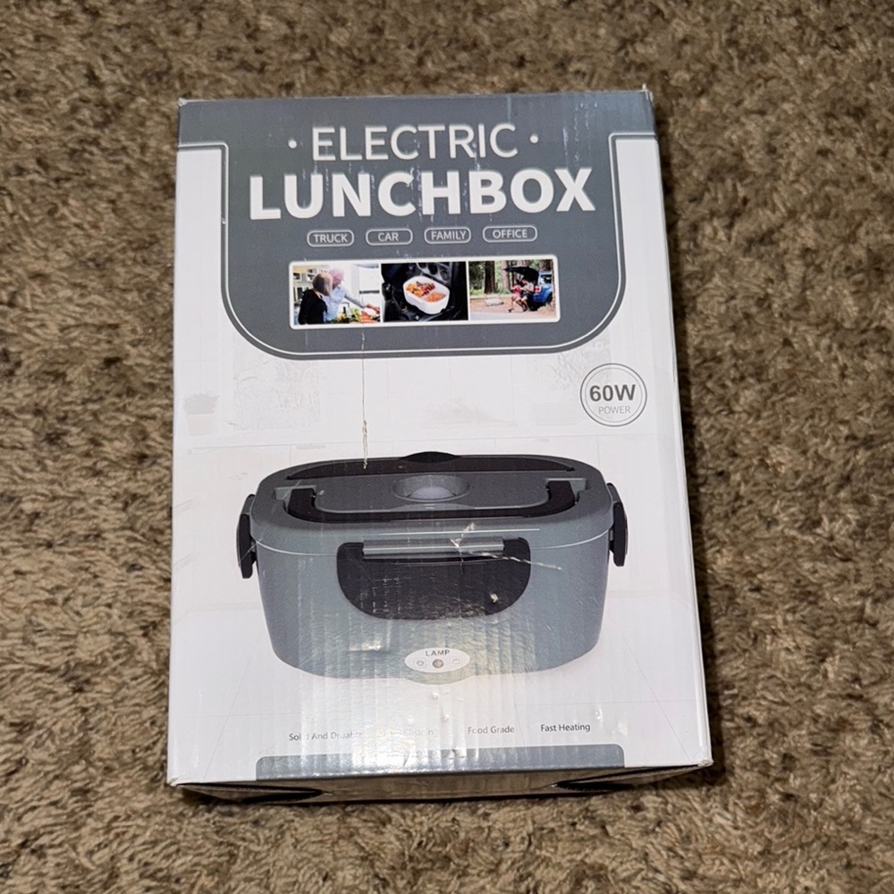 Electric Lunchbox - Gray NEW! NEVER USED!